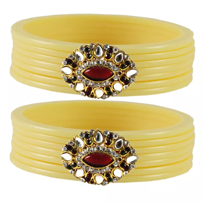 White Crystal Bangles And Bracelets
