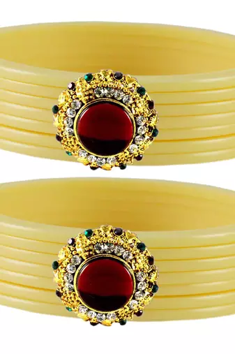 White Crystal Bangles And Bracelets
