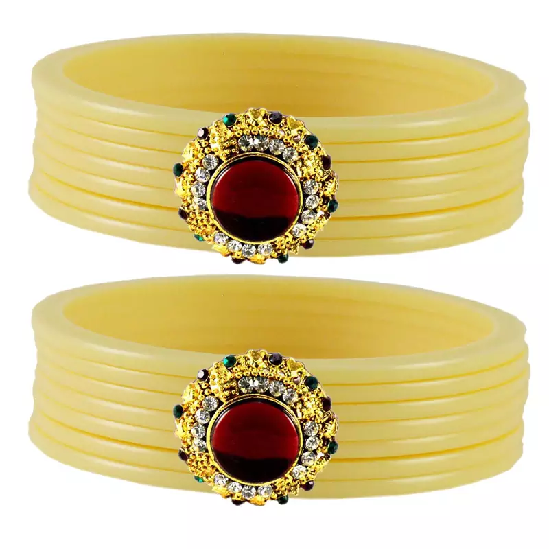 White Crystal Bangles And Bracelets