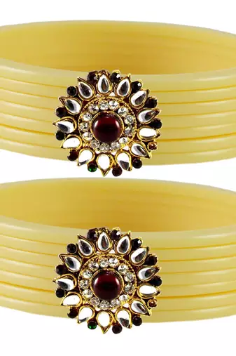 White Crystal Bangles And Bracelets