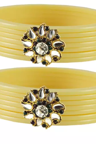 White Crystal Bangles And Bracelets