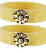 White Crystal Bangles And Bracelets