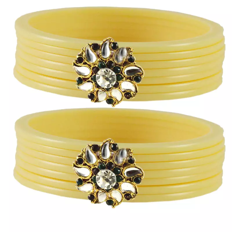 White Crystal Bangles And Bracelets