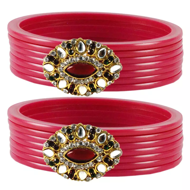 Pink Crystal Bangles And Bracelets