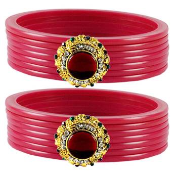 Pink Crystal Bangles And Bracelets 1