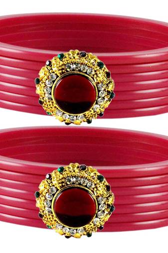 Pink Crystal Bangles And Bracelets