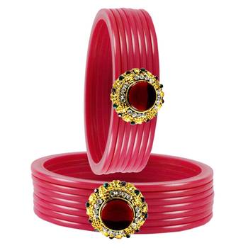 Pink Crystal Bangles And Bracelets 2