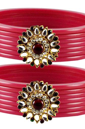 Pink Crystal Bangles And Bracelets