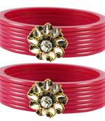 Pink Crystal Bangles And Bracelets