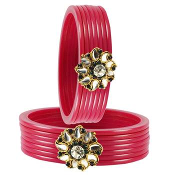 Pink Crystal Bangles And Bracelets 2