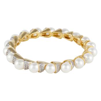 Gold Cubic Zirconia Bangles And Bracelets 2