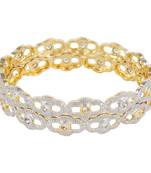 Gold Cubic Zirconia Bangles And Bracelets