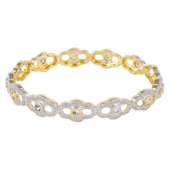 Gold Cubic Zirconia Bangles And Bracelets 3