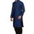 Blue plain silk dhoti-kurta