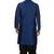 Blue plain silk dhoti-kurta