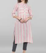 Janasya Grey printed cotton kurtas-and-kurtis