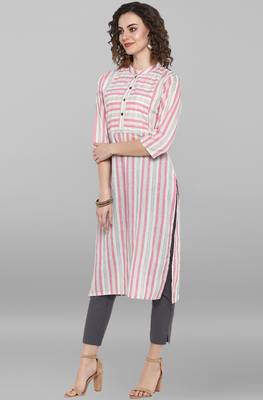 Janasya Grey printed cotton kurtas-and-kurtis 4