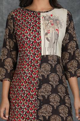 Multicolor printed rayon ethnic-kurtis 3