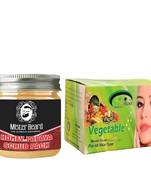 250gm Vegetable Bleach Pink Root With 100gm Honey Papaya Scrub Mister Beard Pack