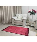 Red Velvet Anti Skid  Muslim Prayer Mat