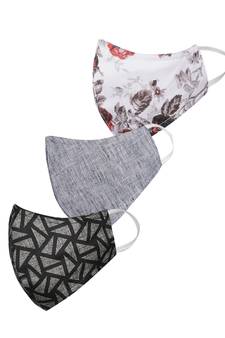 Pack of 3 Floral and Abstract Printed Reusable Anti Comfortable face mask