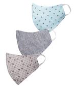 Pack of 3 Floral and Abstract Printed Reusable Anti Comfortable face mask