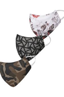 Pack of 3 Floral and Abstract Printed Reusable Anti Comfortable face mask