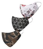 Pack of 3 Floral and Abstract Printed Reusable Anti Comfortable face mask