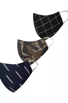 Pack of 3 Floral and Abstract Printed Reusable Anti Comfortable face mask