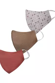 Pack of 3 Floral and Abstract Printed Reusable Anti Comfortable face mask