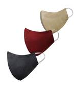 Pack of 3 Floral and Abstract Printed Reusable Anti Comfortable face mask