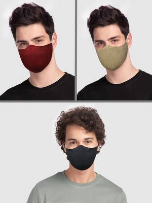 Pack of 3 Floral and Abstract Printed Reusable Anti Comfortable face mask 2