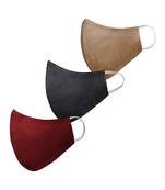 Pack of 3 Floral and Abstract Printed Reusable Anti Comfortable face mask