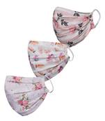 Pack of 3 Floral and Abstract Printed Reusable Anti Comfortable face mask