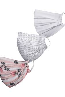 Pack of 3 Floral and Abstract Printed Reusable Anti Comfortable face mask