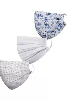 Pack of 3 Floral and Abstract Printed Reusable Anti Comfortable face mask