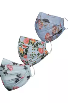 Pack of 3 Floral and Abstract Printed Reusable Anti Comfortable face mask