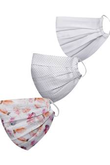Pack of 3 Floral and Abstract Printed Reusable Anti Comfortable face mask