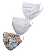 Pack of 3 Floral and Abstract Printed Reusable Anti Comfortable face mask