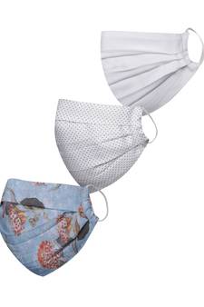 Pack of 3 Floral and Abstract Printed Reusable Anti Comfortable face mask