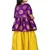 Girls Yellow Lehenga Choli Dress 