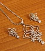 White Cubic Zirconia Pendants