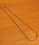 Black & Gold Beads Single Line Necklace