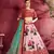 pink embroidered silk lehenga