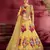 Yellow Embroidered  Silk Semi Stitched Lehenga