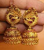 Red Ruby       Jhumkas
