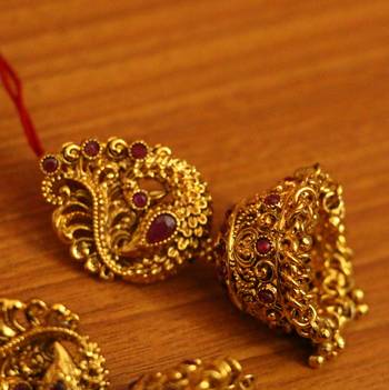 Red Ruby       Jhumkas 2