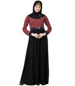 Designer Polka Dotted Umbrella Abaya