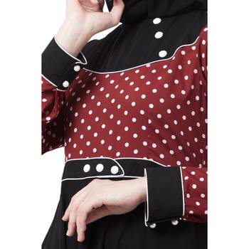 Designer Polka Dotted Umbrella Abaya 4