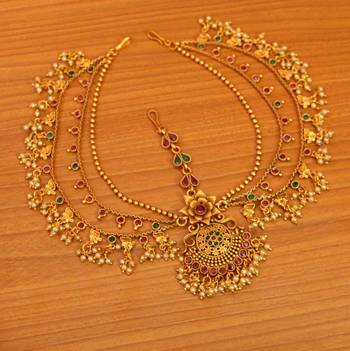 Multicolor Ruby Maang-Tikka 1